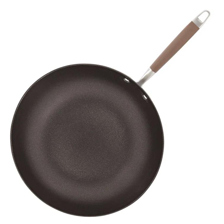 Anolon Anolon Advanced Home Hard Anodized Nonstick Deep Frying Pan / Skillet with Lid, 12 Inch