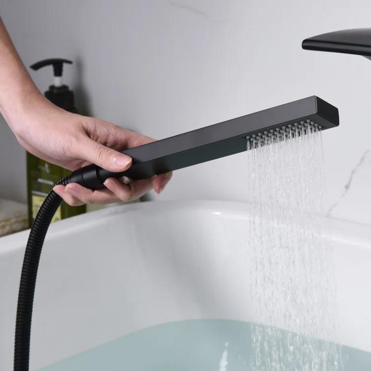 1 Handle Bathroom Waterfall Faucet with Diverter