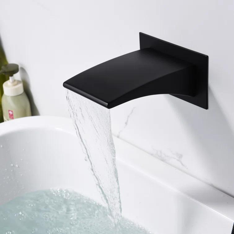 1 Handle Bathroom Waterfall Faucet with Diverter