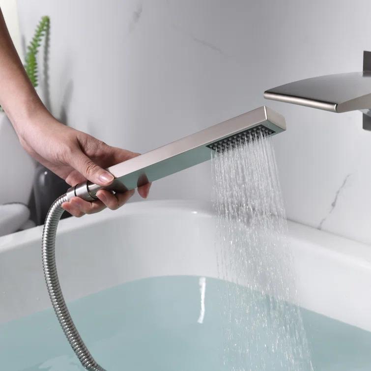 1 Handle Bathroom Waterfall Faucet with Diverter