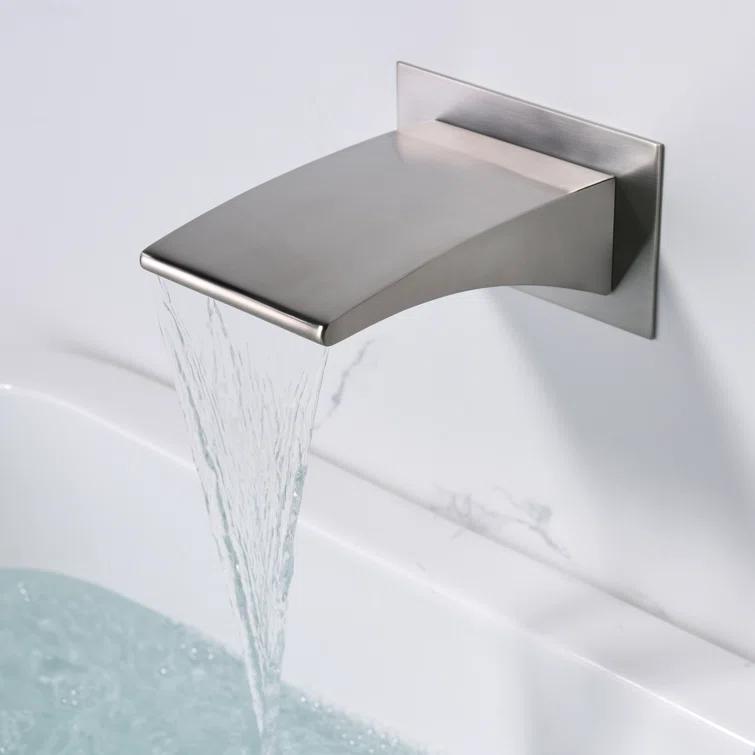 1 Handle Bathroom Waterfall Faucet with Diverter