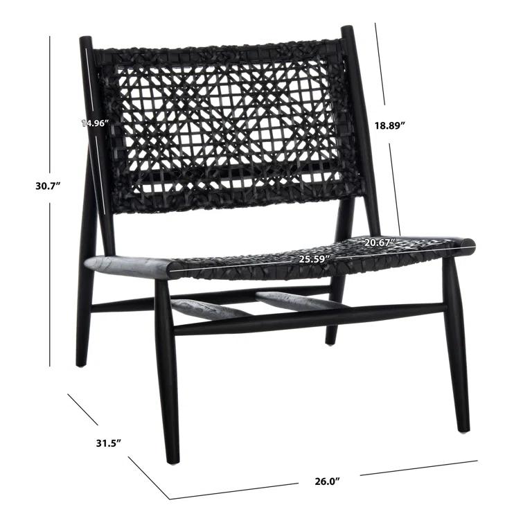 Kazbah Genuine Leather Side Chair