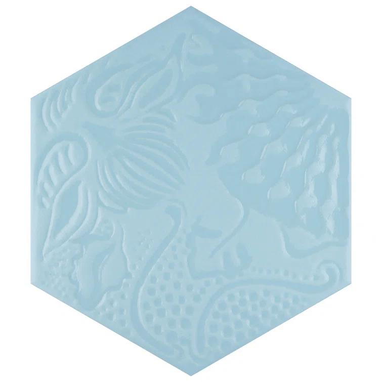 Gaudi Hex 9" x 10" Porcelain Patterned Wall & Floor Tile