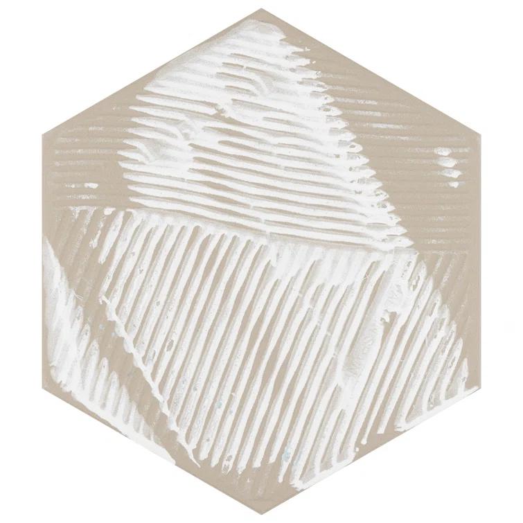 Gaudi Hex 9" x 10" Porcelain Patterned Wall & Floor Tile