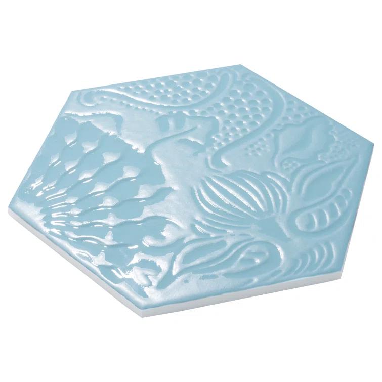 Gaudi Hex 9" x 10" Porcelain Patterned Wall & Floor Tile