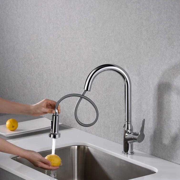 Karran Scottsdale Single Handle Pull Down Sprayer Kitchen Faucet