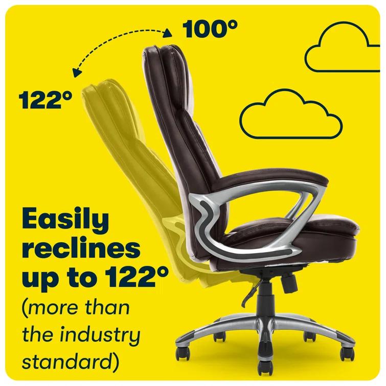 Serta Fairbanks Big and Tall High Back Executive Office and Gaming Chair with Layered Body Pillows