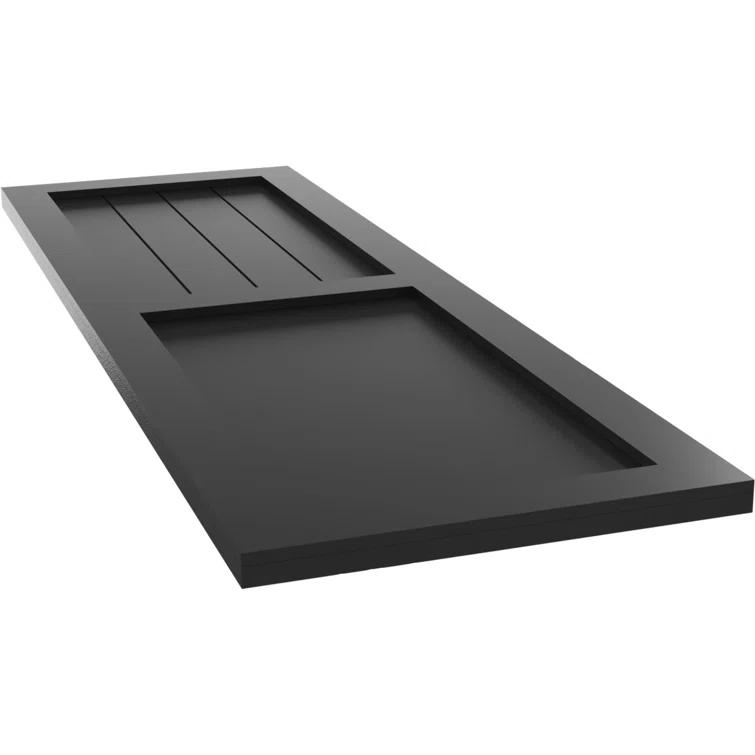 True Fit PVC Farmhouse/Flat Panel Combination Fixed Mount Shutters