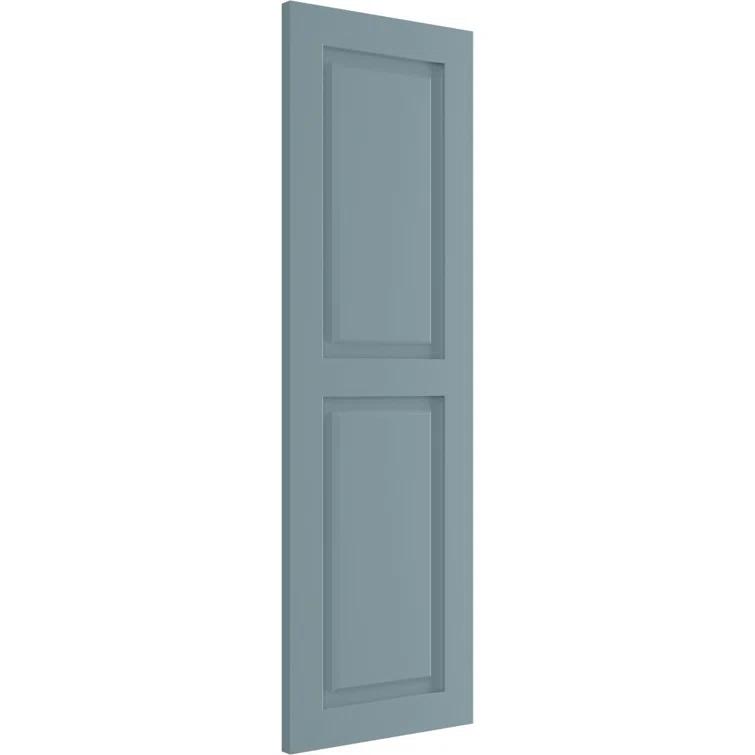 True Fit PVC Two Equal Raised Panel Shutters
