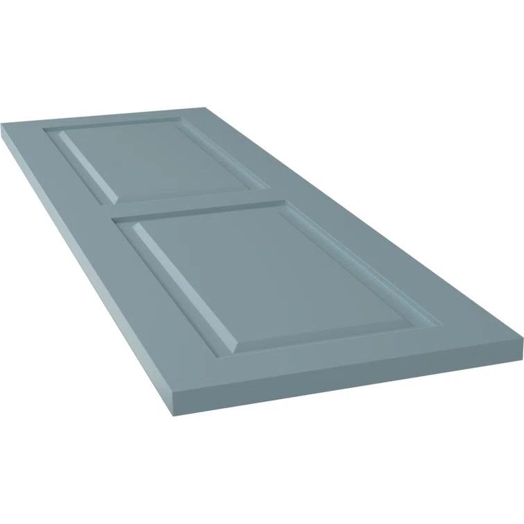 True Fit PVC Two Equal Raised Panel Shutters