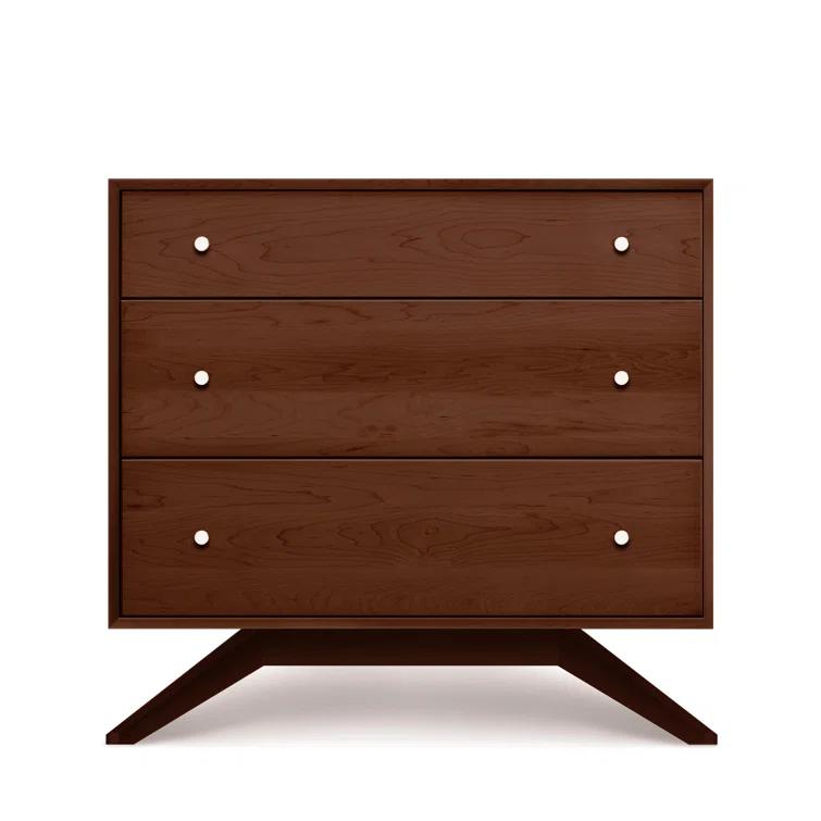 Astrid Solid Wood 33.5'' W 3 - Drawer Dresser