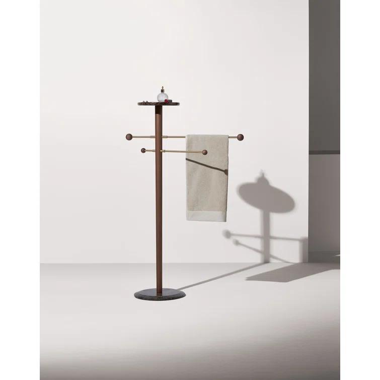Nomon TOANE Toallero Wood 4 Freestanding Towel Stand