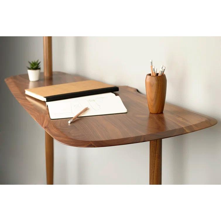 Unica Walnut Solid Wood Ladder Desk