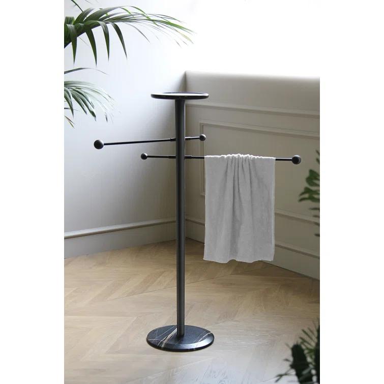Toallero Wood 4 Freestanding Towel Stand