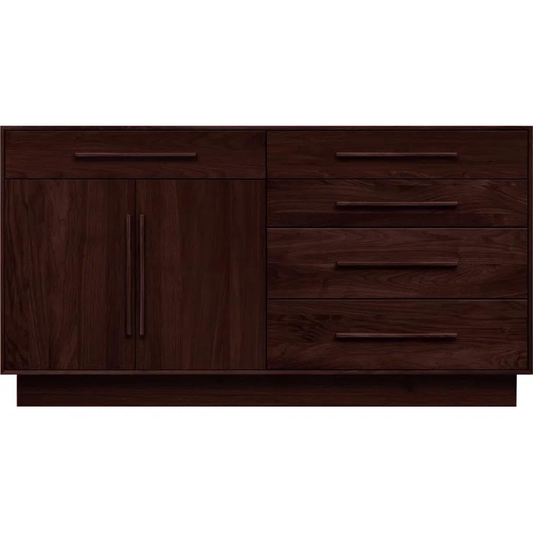 Moduluxe Solid Wood 32.63'' W 5 - Drawer Dresser