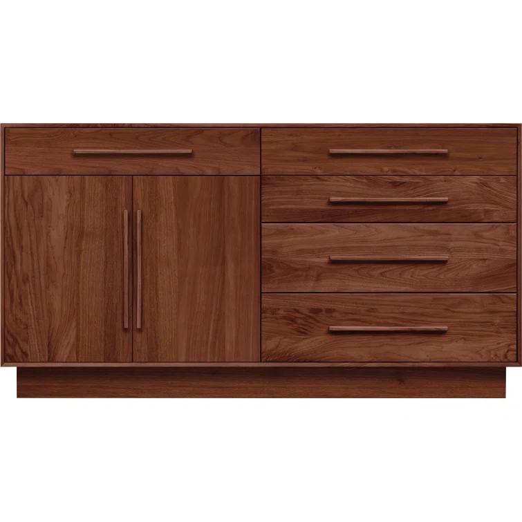 Moduluxe Solid Wood 32.63'' W 5 - Drawer Dresser