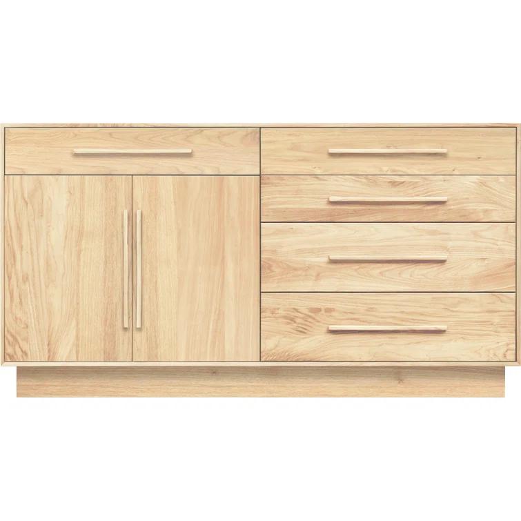 Moduluxe Solid Wood 32.63'' W 5 - Drawer Dresser