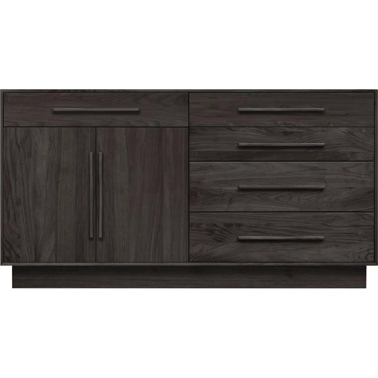 Moduluxe Solid Wood 32.63'' W 5 - Drawer Dresser