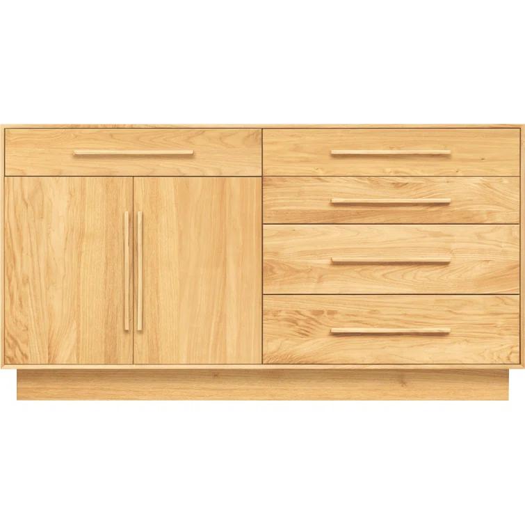 Moduluxe Solid Wood 32.63'' W 5 - Drawer Dresser