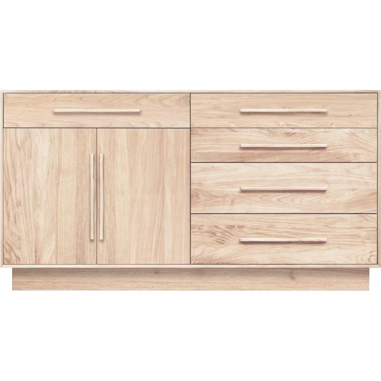 Moduluxe Solid Wood 32.63'' W 5 - Drawer Dresser