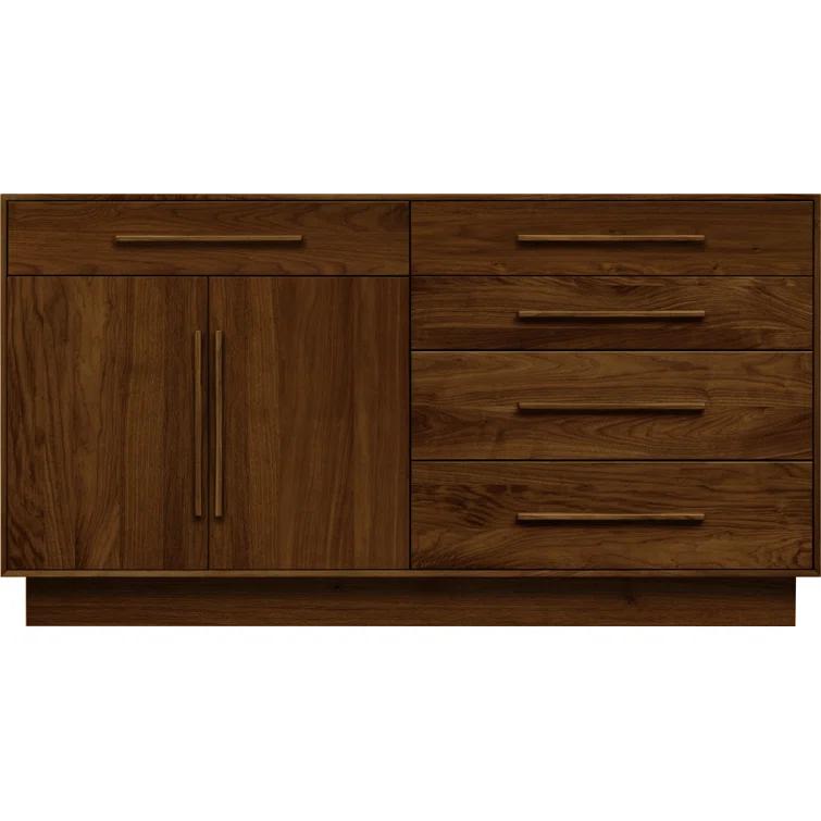 Moduluxe Solid Wood 32.63'' W 5 - Drawer Dresser