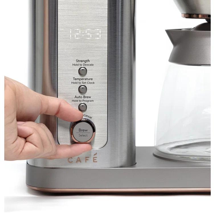 Café C7CDABS2RS3 Café 10-Cup Specialty Drip Coffee Maker with Glass Carafe