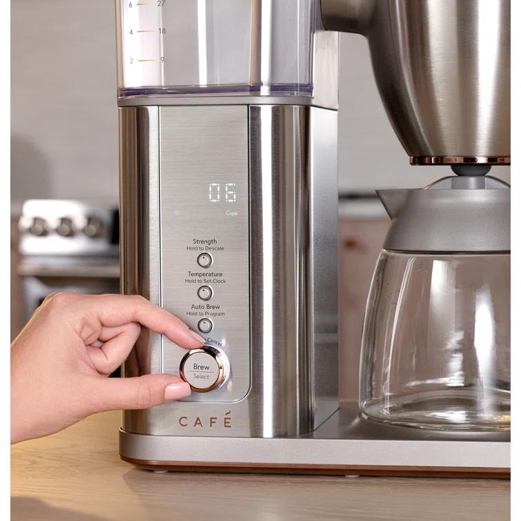 Café C7CDABS2RS3 Café 10-Cup Specialty Drip Coffee Maker with Glass Carafe