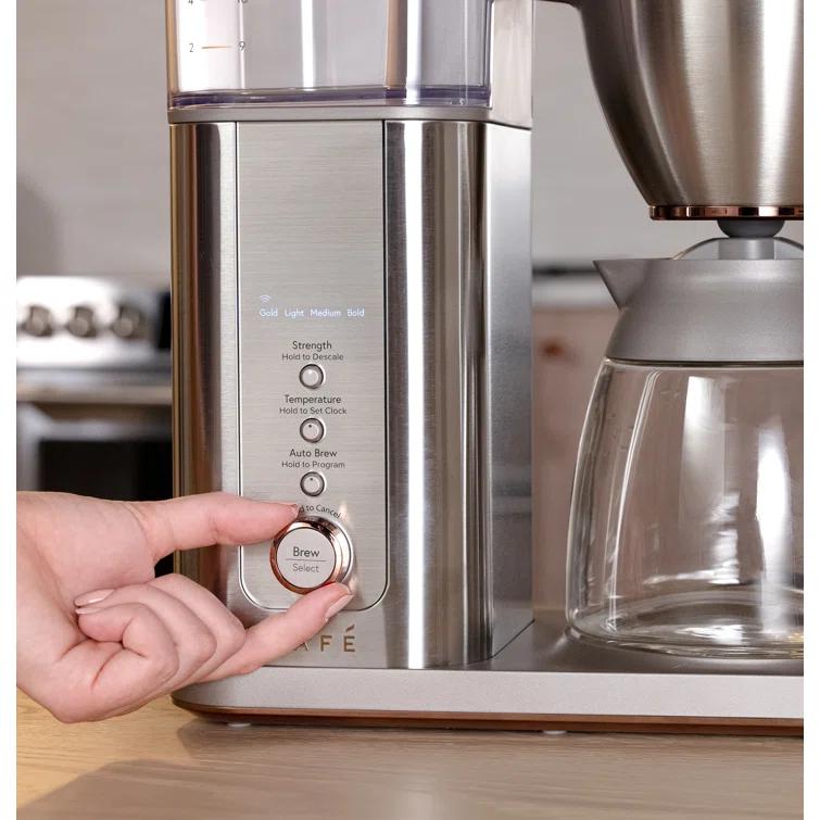 Café C7CDABS2RS3 Café 10-Cup Specialty Drip Coffee Maker with Glass Carafe