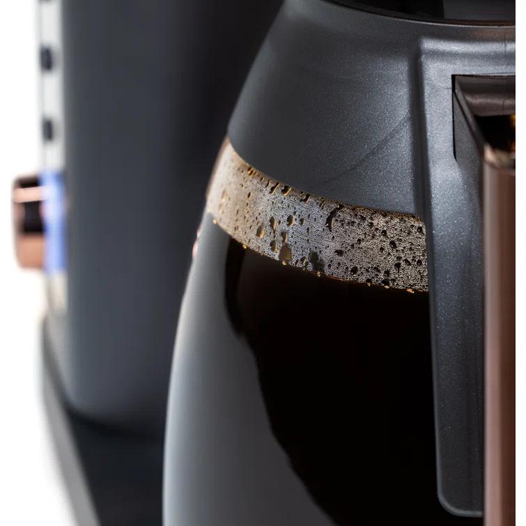 Café ™ Matte Black 10-Cup Drip Coffee Maker with Glass Carafe