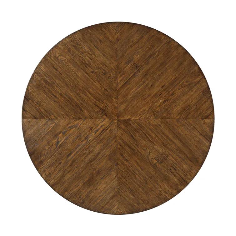 Nova Oak Round Solid Wood Base Dining Table