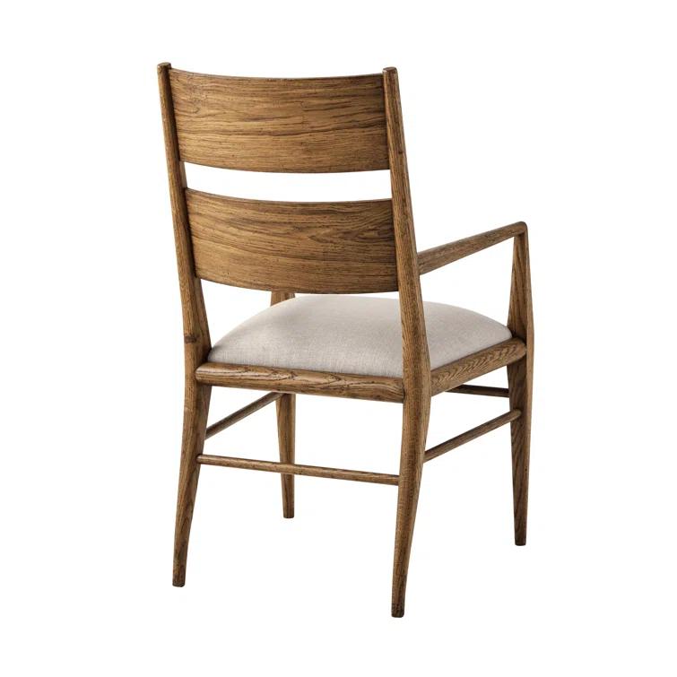 Nova 19.25'' H Upholstered Oak Armchair