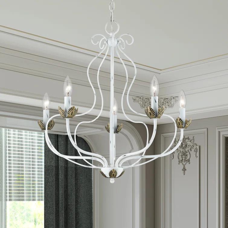 Mallory 5 - Light Dimmable Chandelier