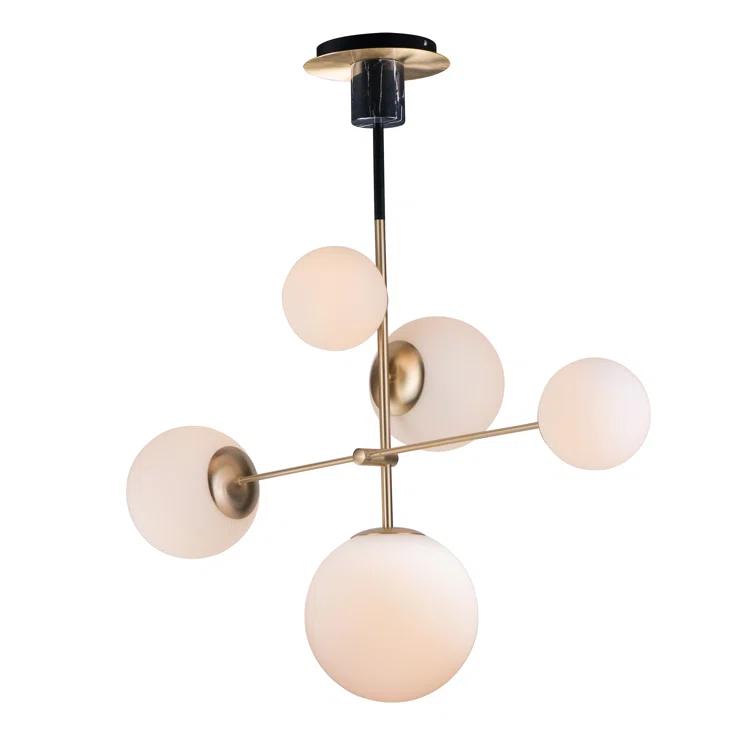 Drake 5 Light Dimmable Sputnik Chandelier