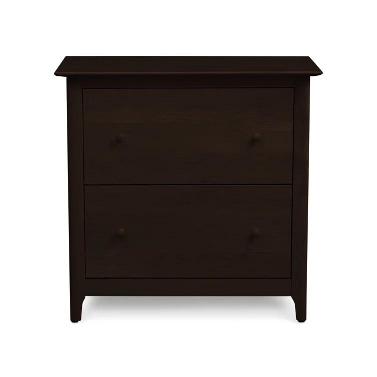 Sarah 32.5'' Wide 2 -Drawer Solid Wood File Cabinet