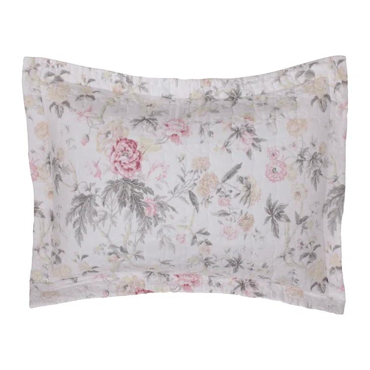 Laura Ashley Laura Ashley Breezy Floral Cotton Reversible Quilt Set