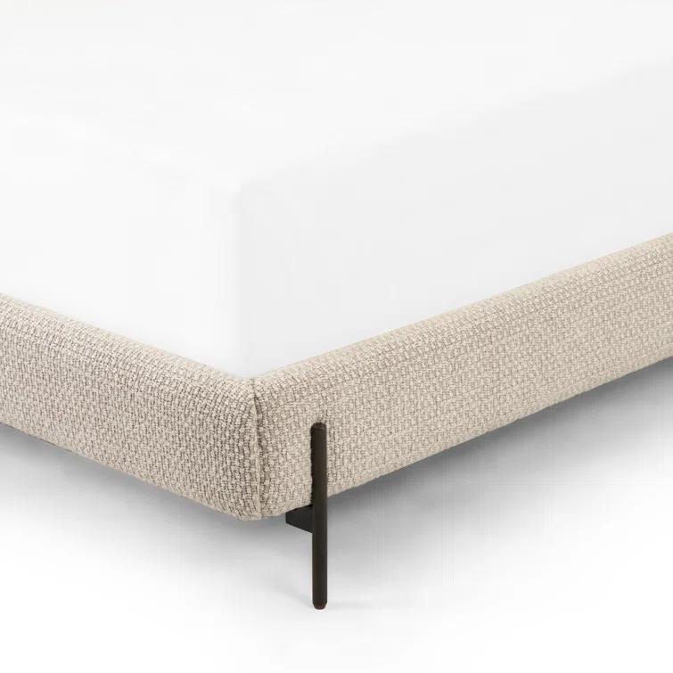 Joss & Main Lenae Upholstered Metal Platform Bed