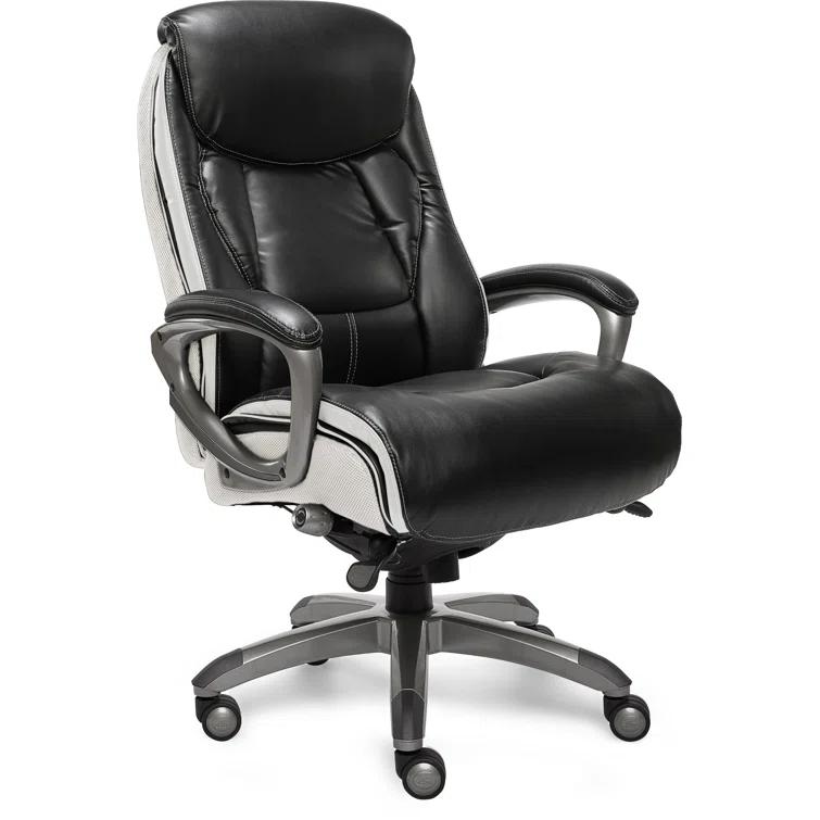 Serta Lautner Executive Office Chair, SmartLayers and ComfortCoils Technology, Adjustable Lumbar