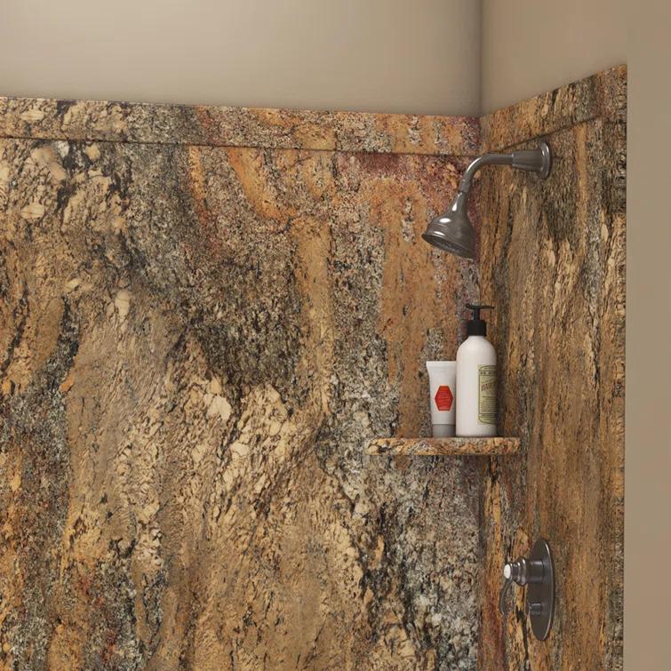 FlexStone Elite 60"W x 32"D x 60"H Alcove Bathtub Surround