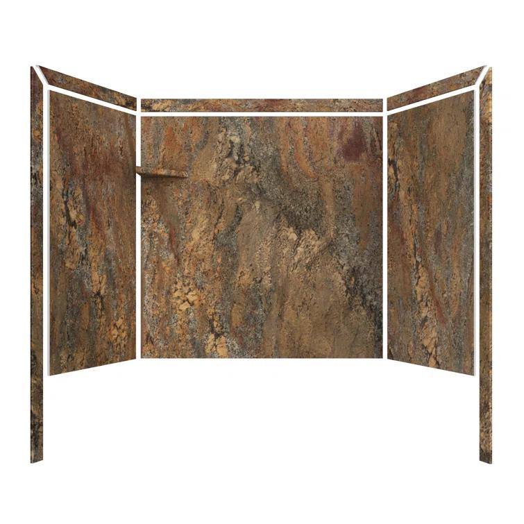 FlexStone Elite 60"W x 32"D x 60"H Alcove Bathtub Surround