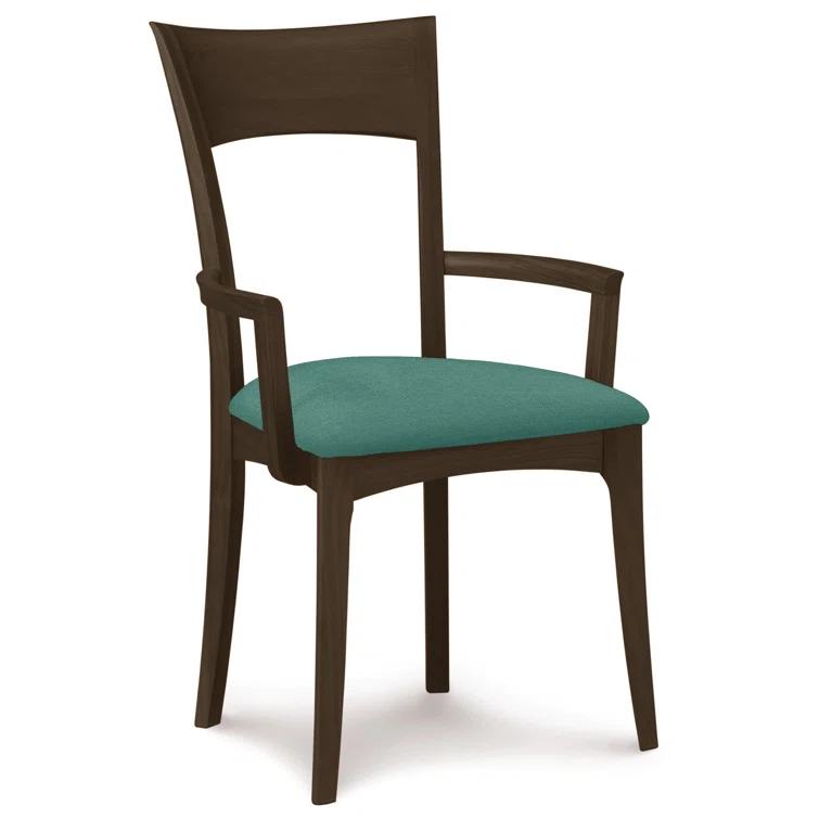 Ingrid 19.25'' H Upholstered Cherry Armchair
