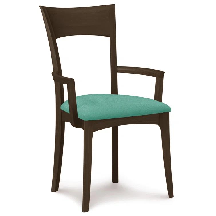 Ingrid 19.25'' H Upholstered Cherry Armchair