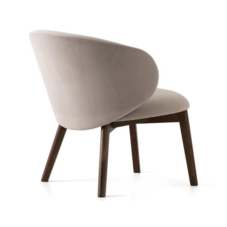 Tuka Upholstered Lounge Chair with Wooden Frame