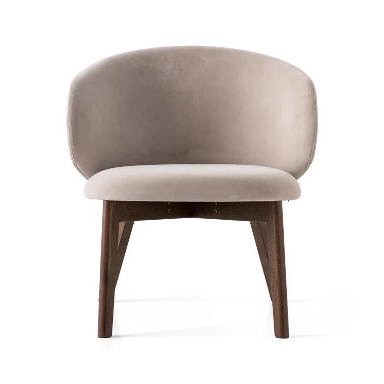 Tuka Upholstered Lounge Chair with Wooden Frame