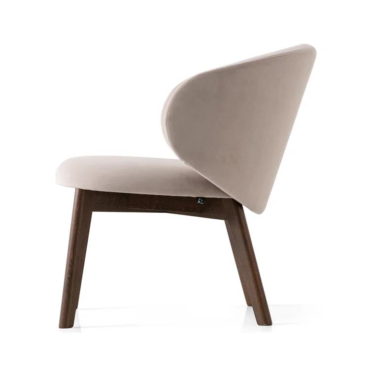Tuka Upholstered Lounge Chair with Wooden Frame