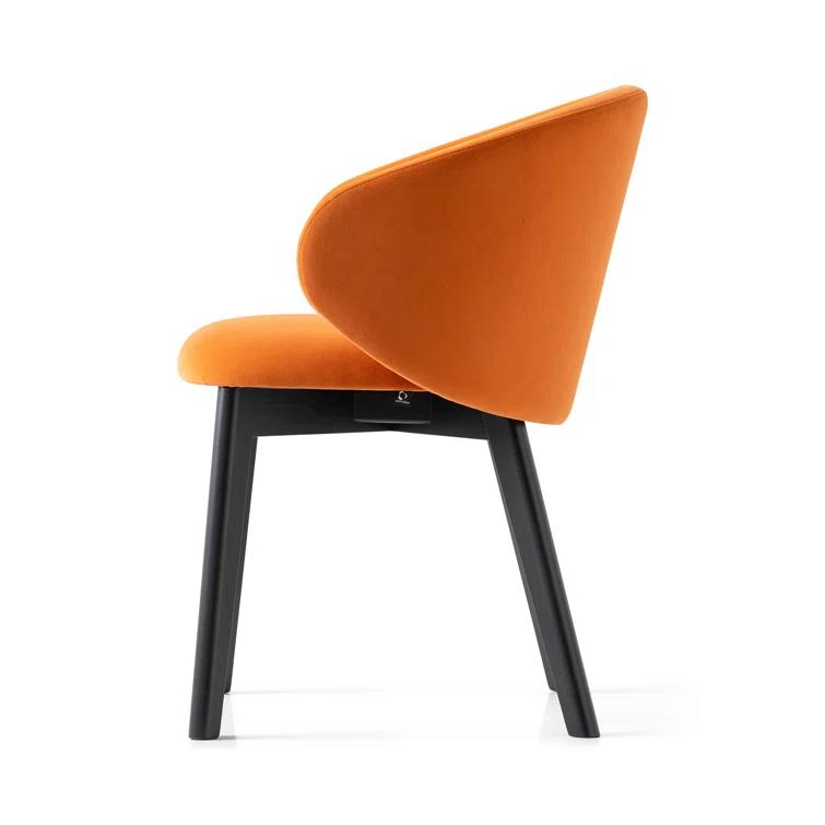 Tuka Upholstered Armchair with Wooden Frame