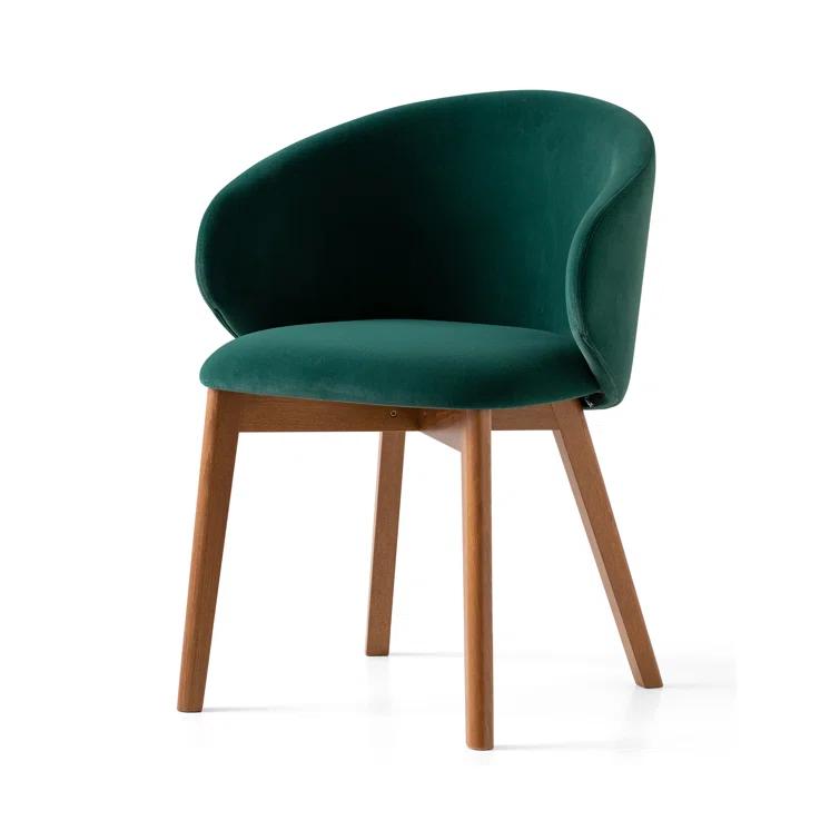 Tuka Upholstered Armchair with Wooden Frame