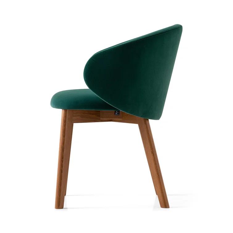 Tuka Upholstered Armchair with Wooden Frame