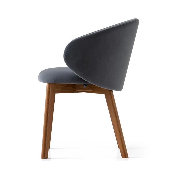 Tuka Upholstered Armchair with Wooden Frame