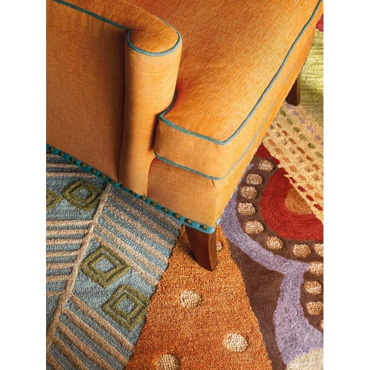 Art and Soul Handmade Tufted Wool Yellow/Green/Red Area Rug