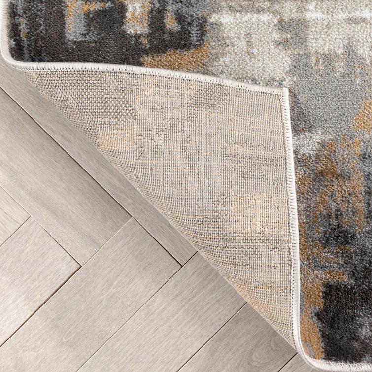 Verity Lilith Modern Abstract Gray Rug